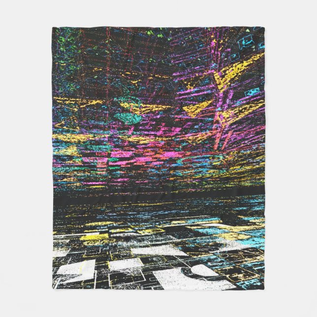 Digital Dreams of Color Fleecedecke (Vorderseite)