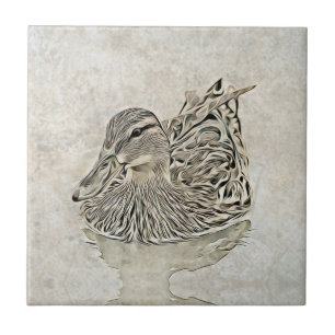 Digital Duck Art Tile Fliese