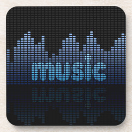 Digital Equalizer Music Wave Wall Getränkeuntersetzer