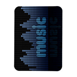 Digital Equalizer Music Wave Wall Magnet