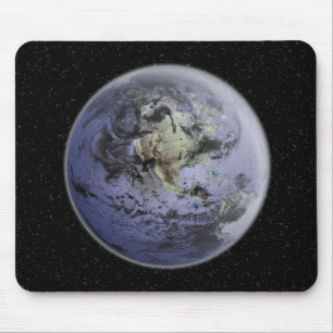 Digital erhöhtes Bild der vollen Erde Mousepad