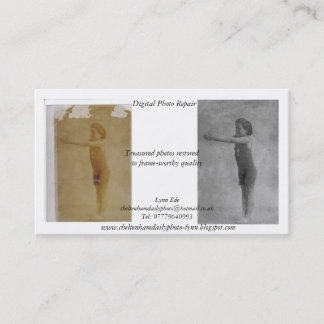 Digital-Foto-Reparaturgeschäftskarte Visitenkarte