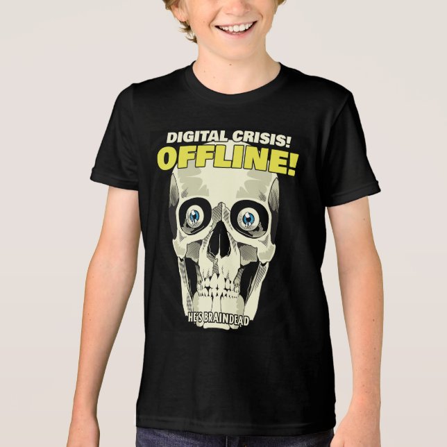 Digital Horror Tale - Offline Tri-Blend Shirt (Vorderseite)