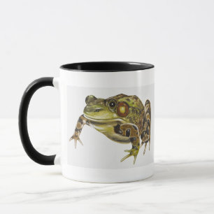 Digital-Illustration des grünen Frosches Tasse