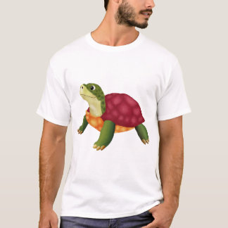 Digital Illustration of a Happy Turtle T-Shirt