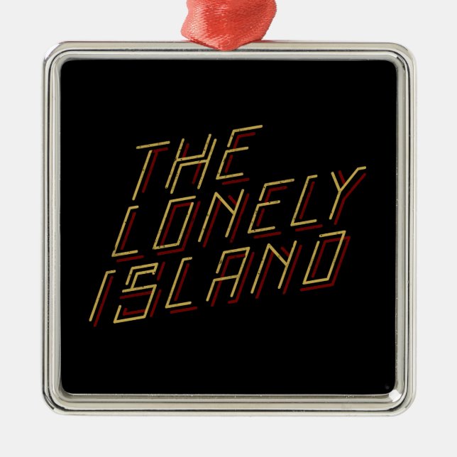 Digital-Insel Silbernes Ornament (Vorne)