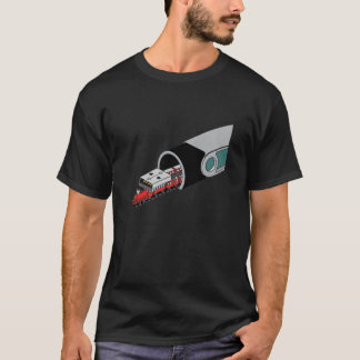 Digital Journey USB Train - Minimalistischer T - S T-Shirt