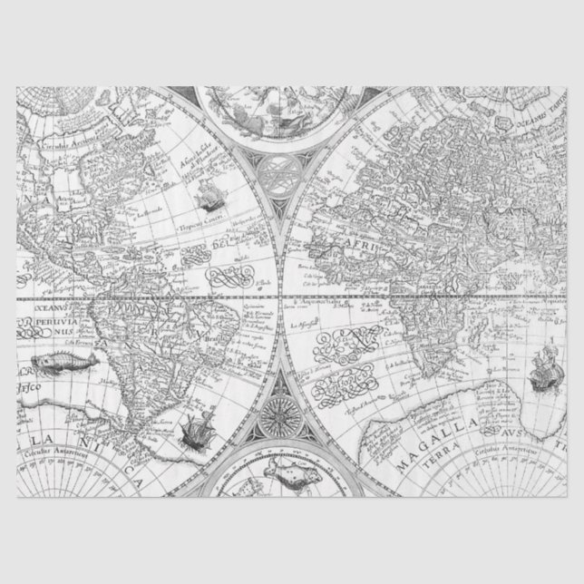 Digital-Karte Schwarz/Weiß, Design 11 Seidenpapier (Vorderseite)