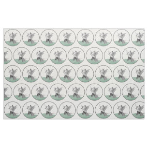 Digital-Kriegers-Zahl Kreis-Muster Stoff