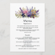 Digital Lavender Floral Wedding