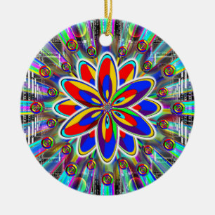 Digital Lotus Necklace oder Keramik Ornament