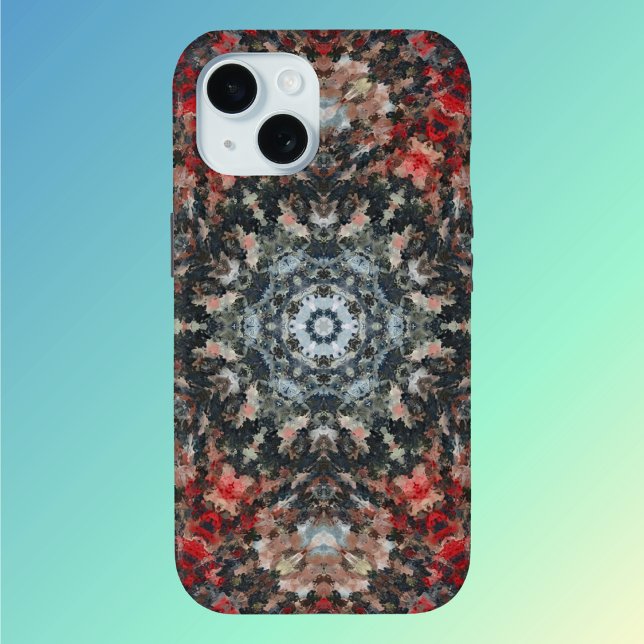 Digital Mandala Red und White Case-Mate iPhone Hülle (Von Creator hochgeladen)