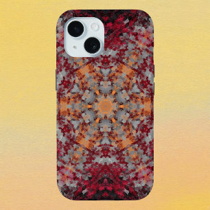Digital Mandala Red White Orange und Black Case-Mate iPhone Hülle