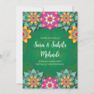 Digital Mehndi Einladungen & Wedding Mendhi einlad