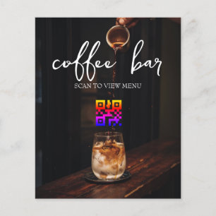 Digital-Menü mit QR-Code Flyer