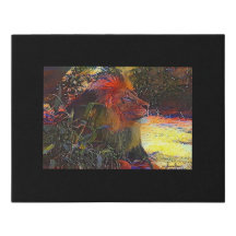 Digital Mixed Media Black Leinwand Art