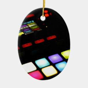 Digital-Musik-DJ-Technologie-Sequenzer-Proben Keramik Ornament
