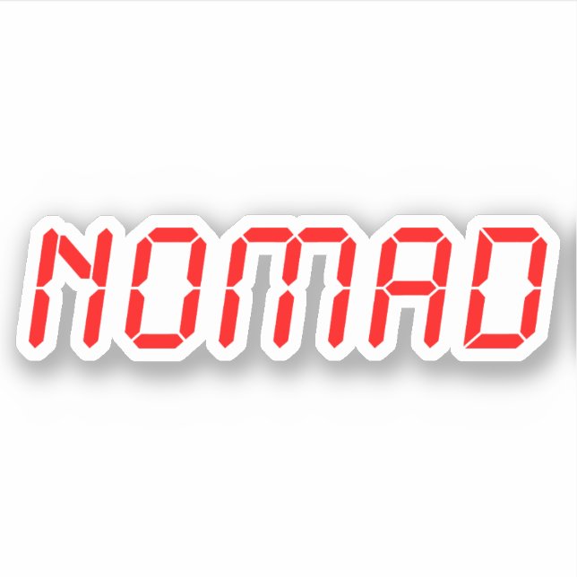 DIGITAL NOMAD AUFKLEBER (Vorderseite)