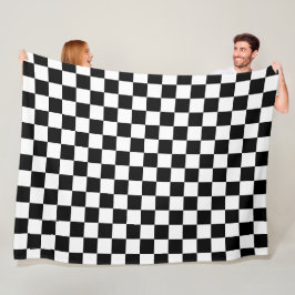 Digital Print in Schwarz/Weiß Fleecedecke