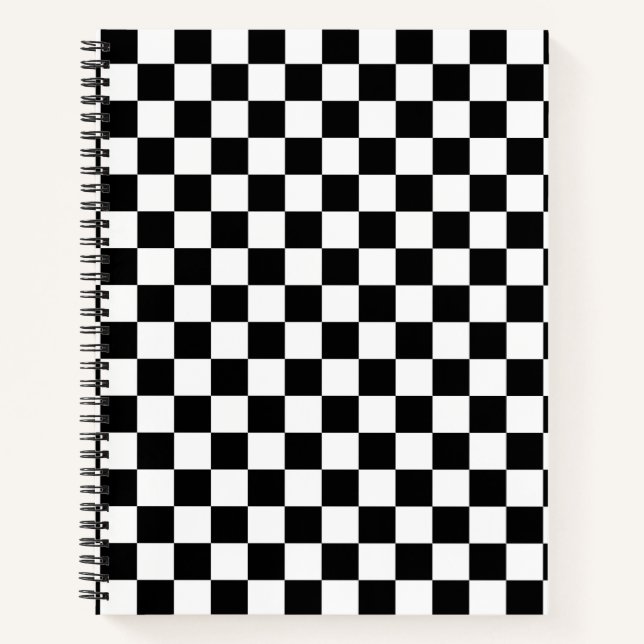 Digital Print in Schwarz/Weiß Notizbuch (Vorderseite)