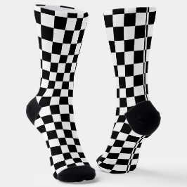 Digital Print in Schwarz/Weiß Socken