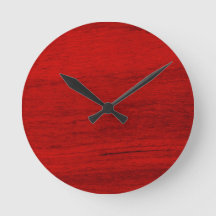 Digital Print Red Rustic Wood