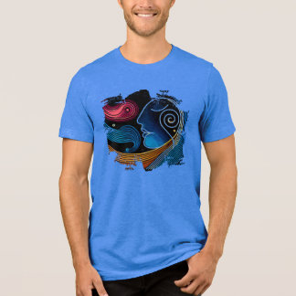 Digital Print T - Shirt - Fluid Motion