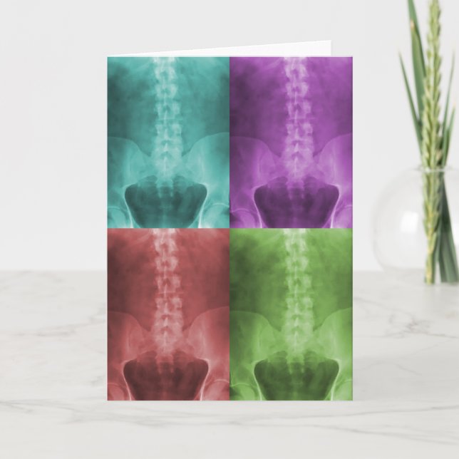 Digital-Röntgenstrahl-Kunst-Gruß-Karte Karte (Vorderseite)