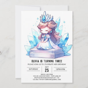 Digital Royal Princess Birthday Einladung