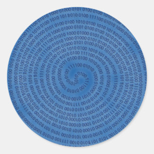 digital runder aufkleber