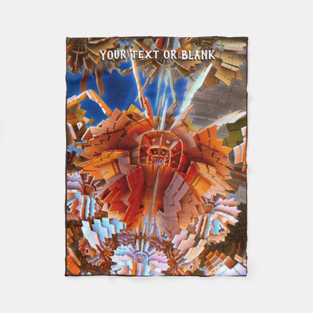 Digital Samurai Fleecedecke (Vorderseite)