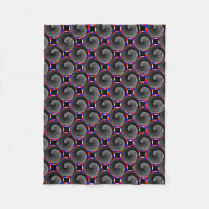 Digital Schachbrett Yin Yang von Kenneth Yoncich Fleecedecke