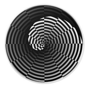 Digital Schachbrett Yin Yang von Kenneth Yoncich Keramikknauf