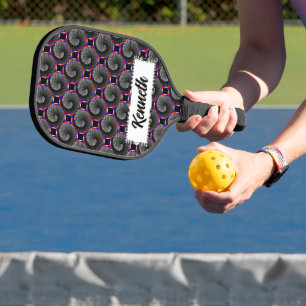Digital Schachbrett Yin Yang von Kenneth Yoncich Pickleball Schläger
