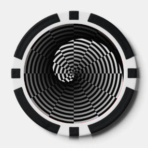 Digital Schachbrett Yin Yang von Kenneth Yoncich Pokerchips