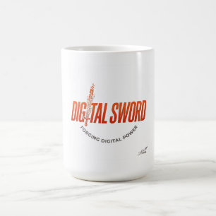 Digital-Schwert-Langarmshirt Kaffeetasse