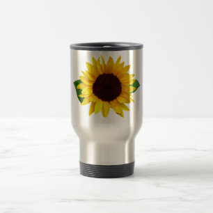 Digital-Sonnenblume Reisebecher