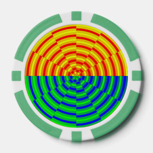 Digital Sunrise von Kenneth Yoncich Pokerchips