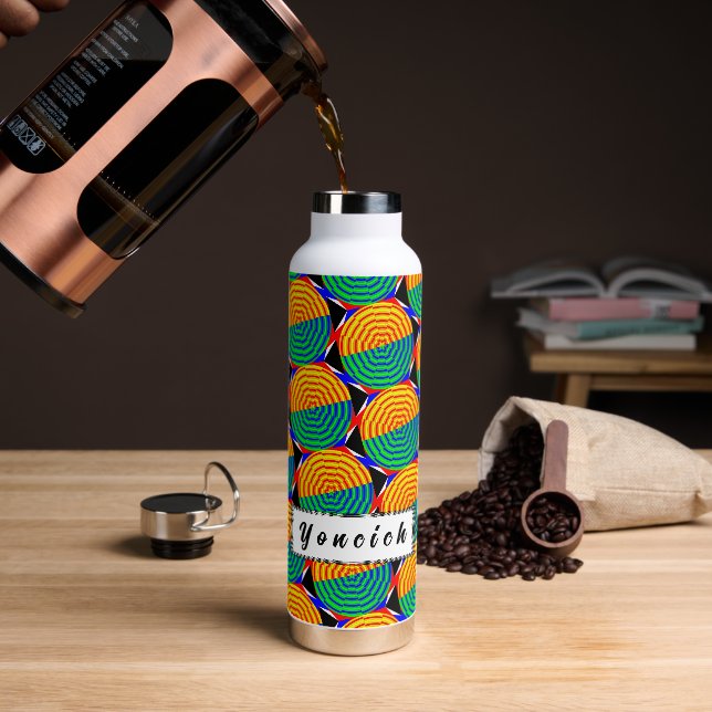Digital Sunrise von Kenneth Yoncich Trinkflasche (Kaffee)