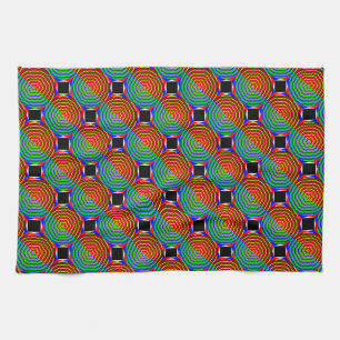 Digital Sunset von Kenneth Yoncich Handtuch