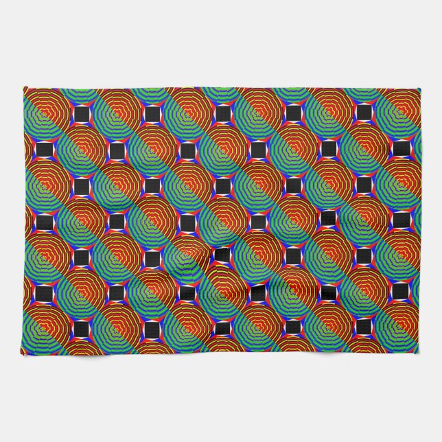 Digital Sunset von Kenneth Yoncich Handtuch (Horizontal)