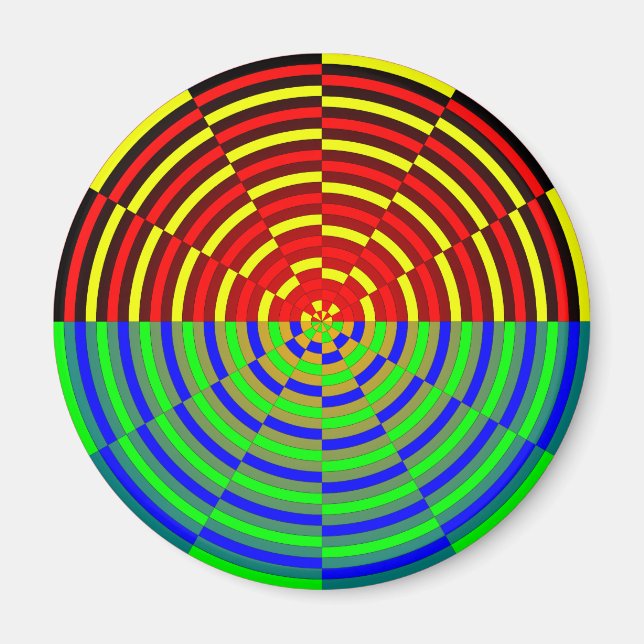 Digital Sunset von Kenneth Yoncich Magnet (Vorne)