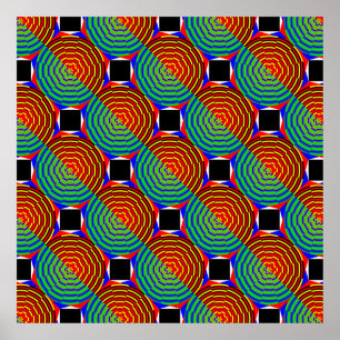 Digital Sunset von Kenneth Yoncich Poster