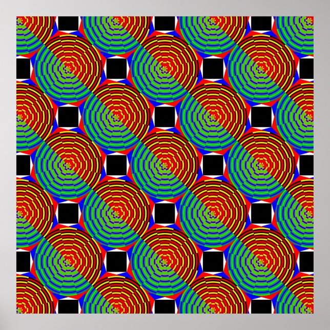 Digital Sunset von Kenneth Yoncich Poster (Vorne)