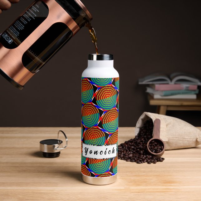 Digital Sunset von Kenneth Yoncich Trinkflasche (Kaffee)