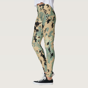 Digital-Tarnung – großes Tarnmuster Leggings