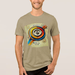Digital TShit - Elektrische Wirbel Tri-Blend Shirt
