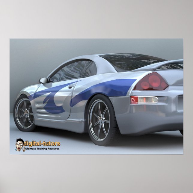 Digital Tutors Poly Kit Car Poster (Vorne)