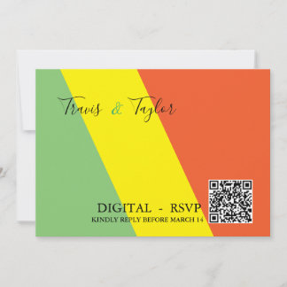 DIGITAL UAWG Wedding Bright Summer Colors Einladung