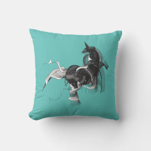 Digital Unicorn Kissen